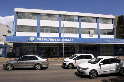 Fachada de agência da Previdência Social, em Brasília